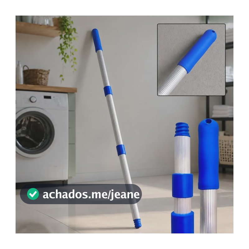 Cabo Extensor Telescópico Alumínio 6 Mts- Clean Profissional