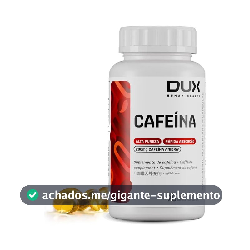 Cafeína Dux Nutrition em cápsula Sem sabor x 100g de 90 un