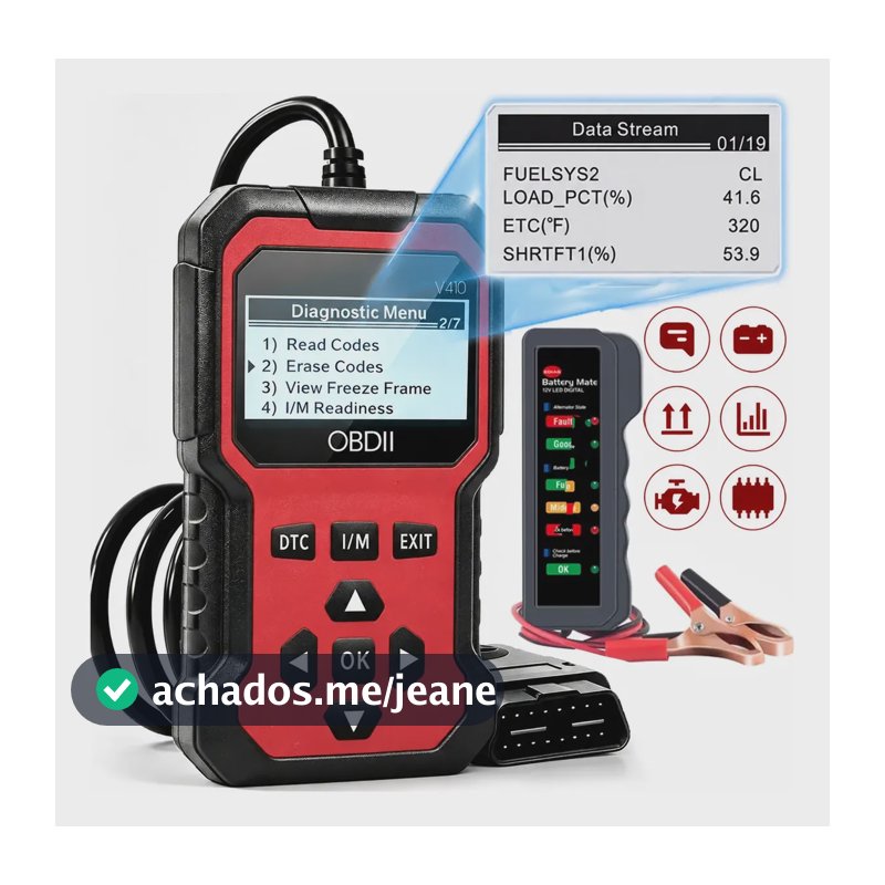 Scanner Automotivo Obd2 V519 Profissional Diagnóstico Carro