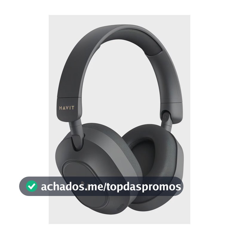 Headphone Havit H668bt Anc Híbrido Bluetooth 5.4 Bateria 80h Preto