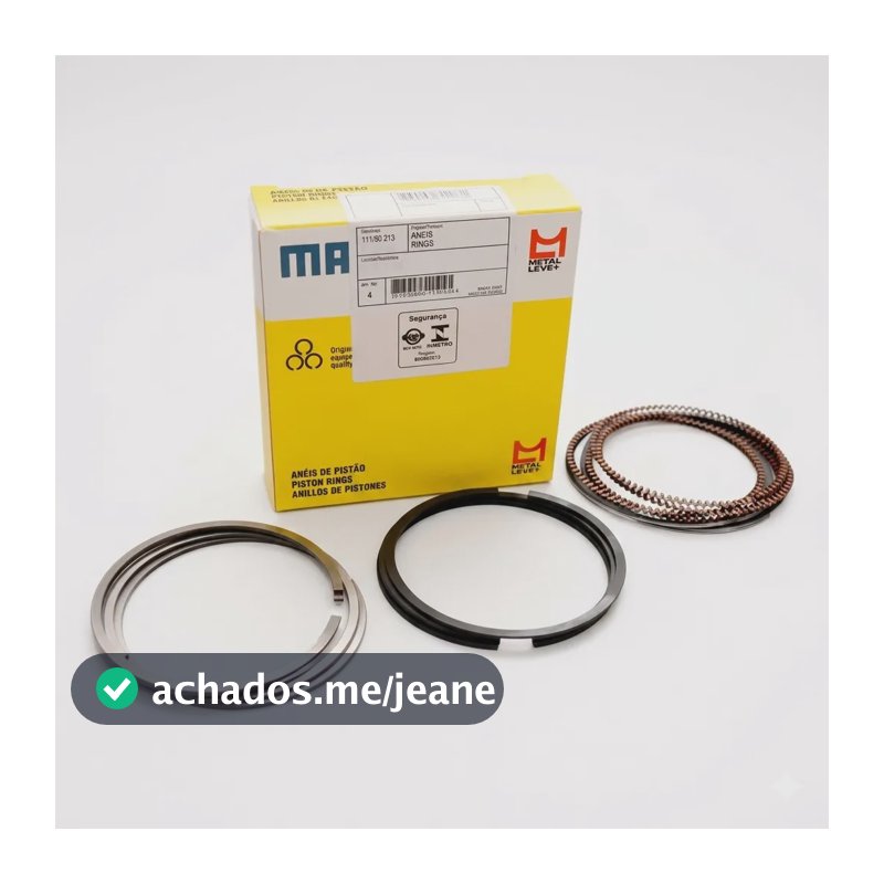 Jogo Anéis Motor Audi/gol/fox/saveiro 2002 A 2020 8126 Std