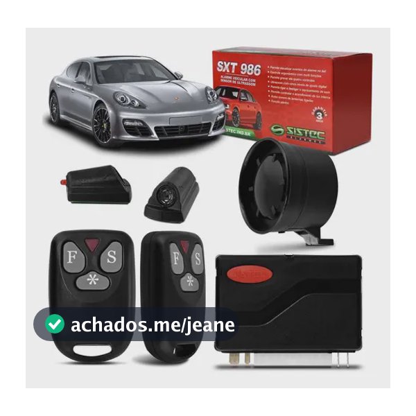 Alarme Automotivo Sistec Universal C/ 2 Controles 986