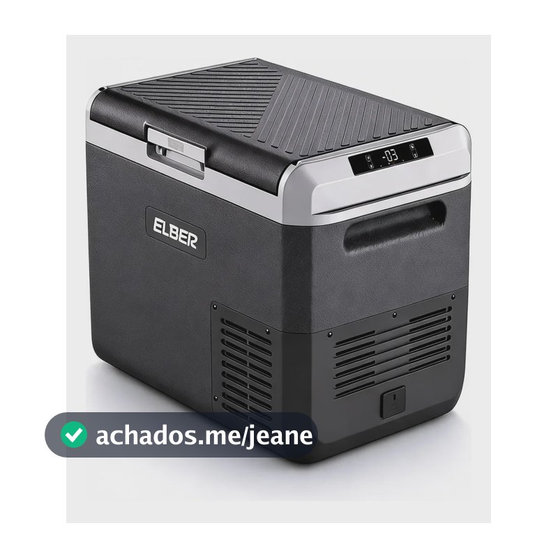 Geladeira Portátil Elber Day2day D30 Dark 30l Quadrivolt 127/220v
