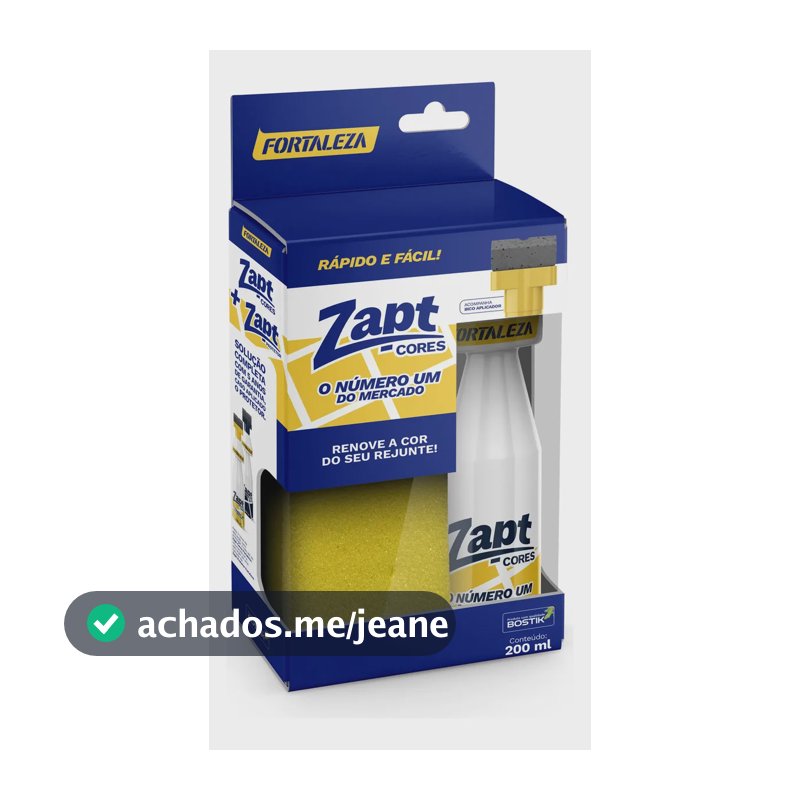 Tinta para Rejunte Fortaleza Zapt Branco 200 ML para Revestimentos