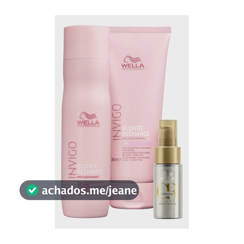 Wella Professionals Blonde Recharge-sh+cond+oil Claro
