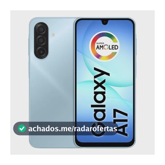 Celular Samsung Galaxy A17 Com Ia, 128gb, 4gb Ram, Câm De 50mp, Tela De 6.7 , Nfc, Ip54 - Azul
