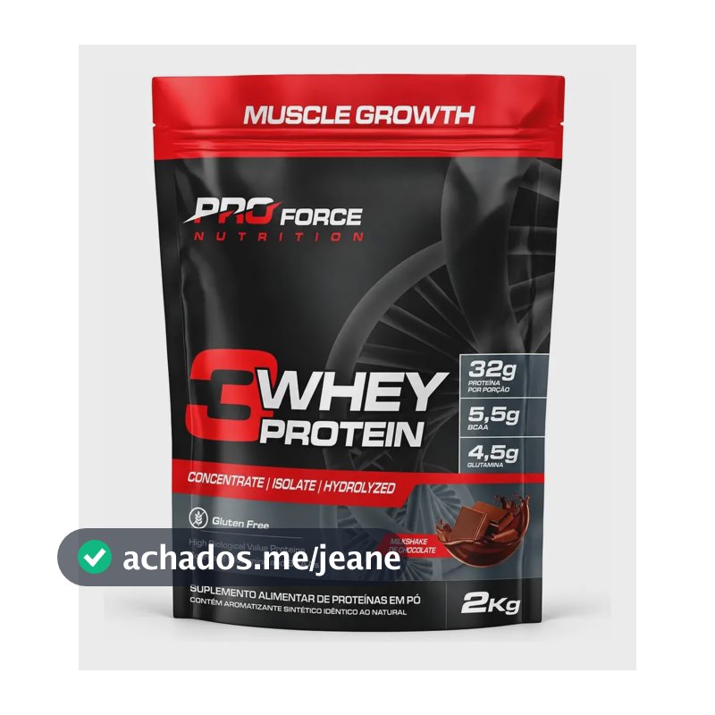Proteína Proforce 3 Whey em pó sabor Chocolate x 2kg