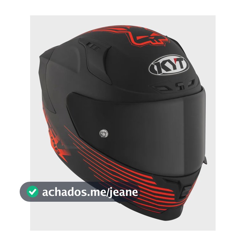 Capacete Kyt Striker Livery Preto Vermelho Óculos Solar Tamanho Do Capacete 57/58