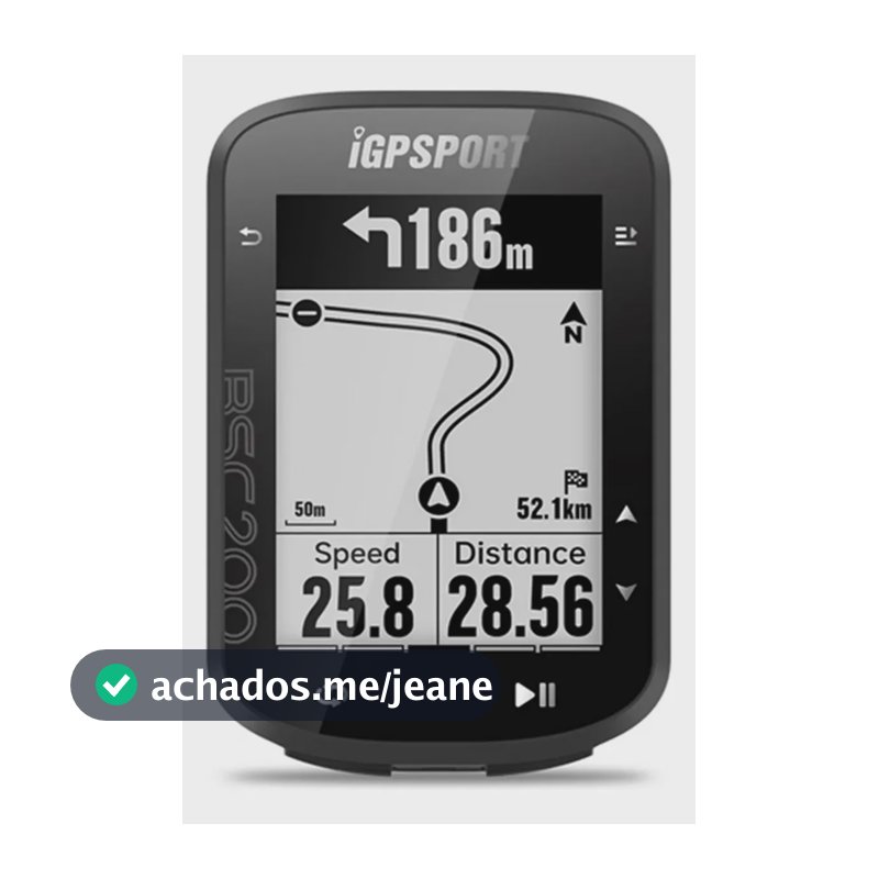 Ciclocomputador Gps Igpsport Bsc200 Bike Preto