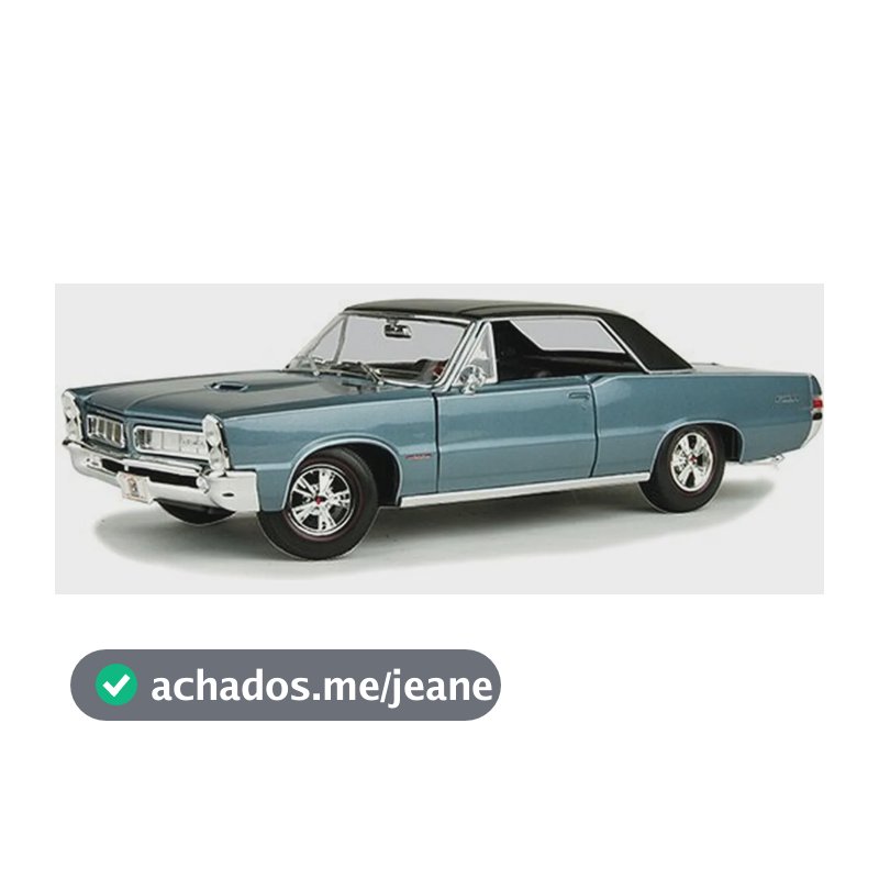 Miniatura 1965 Pontiac Gto - Azul - Miniatura Em Metal 1:18