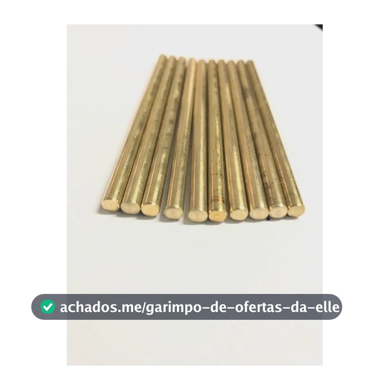Pino Latão 5mm X 10cm Com 10 Peças - Cutelaria E Artesanato