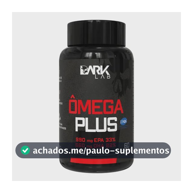 Omega Plus 60 Cápsulas Ômega 3 Dark Lab
