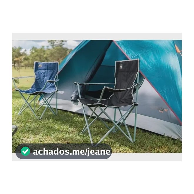 Cadeira Praia Camping Pesca Dobrável Em Aço Ntk
