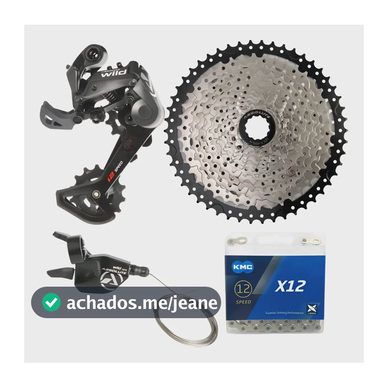 Kit Relação Absolute 12v Wild 2 1x12v Corrente Kmc K7 11/50