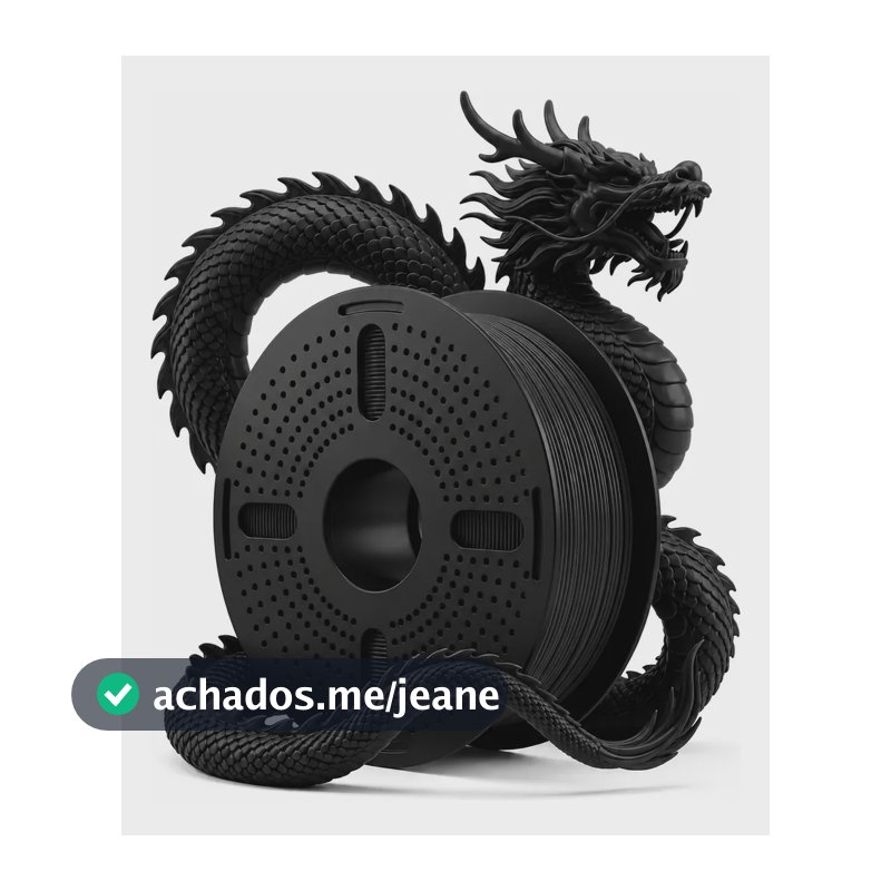 Filamentos Impressora 3d Print Pulse 1 Kg Pet G 1.75mm Cores Preto