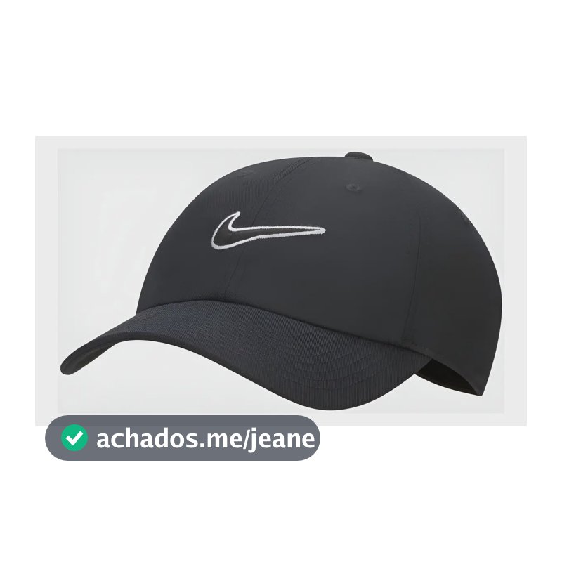 Boné Nike Club Swoosh Unissex Cor Preto Tamanho G/gg