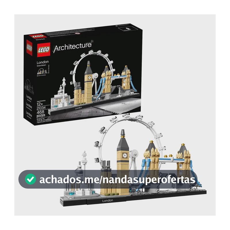 Blocos De Montar Lego Londres Architecture 21034 468 peças
