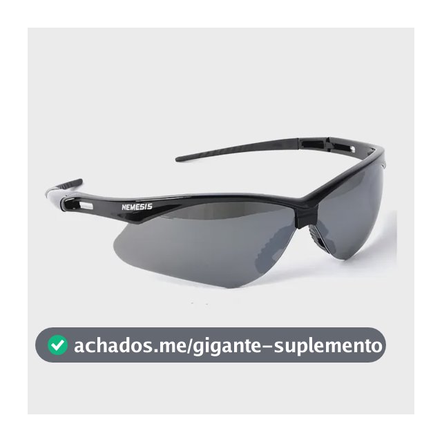 Óculos Nemesis Preto Fume Esportivo Ciclismo Airsoft Preto