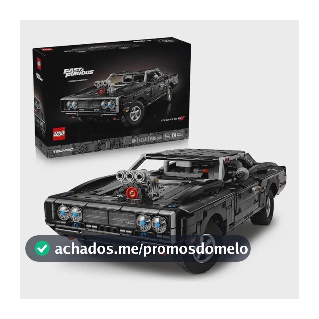 Lego Technic 42231 Velozes E Furiosos - Dodge Charger R/t 1516