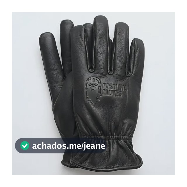 Luva Moto Couro Legitimo Custom Cafe Racer Old School Sem Forracao Vintage Urbana Motociclista Luvas Masculina Feminina Preto G