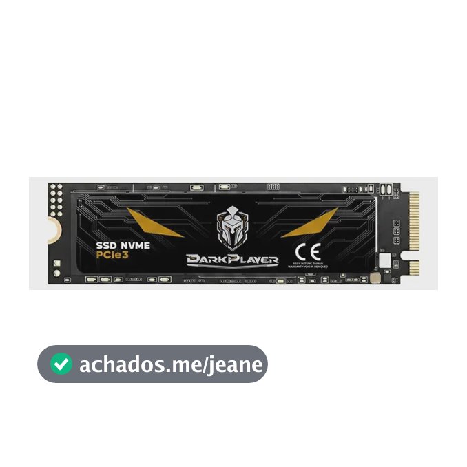 Ssd 500gb Nvme Gen 3 Darkplayer Pro Gamer Alta Performance Preto
