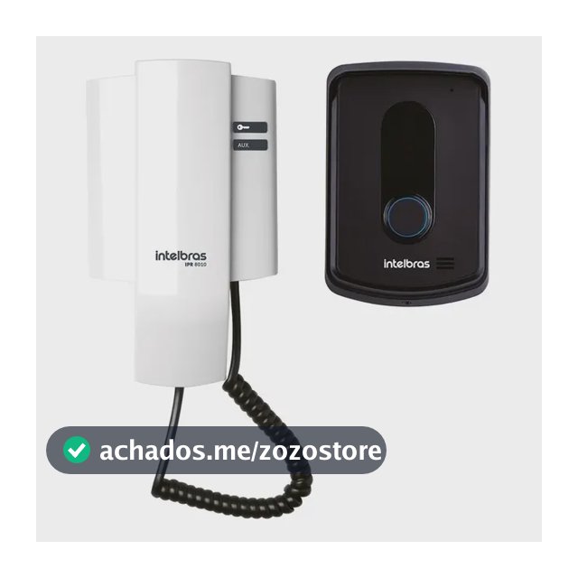 Porteiro Residencial Ipr 8010 Preto/Branco Intelbras