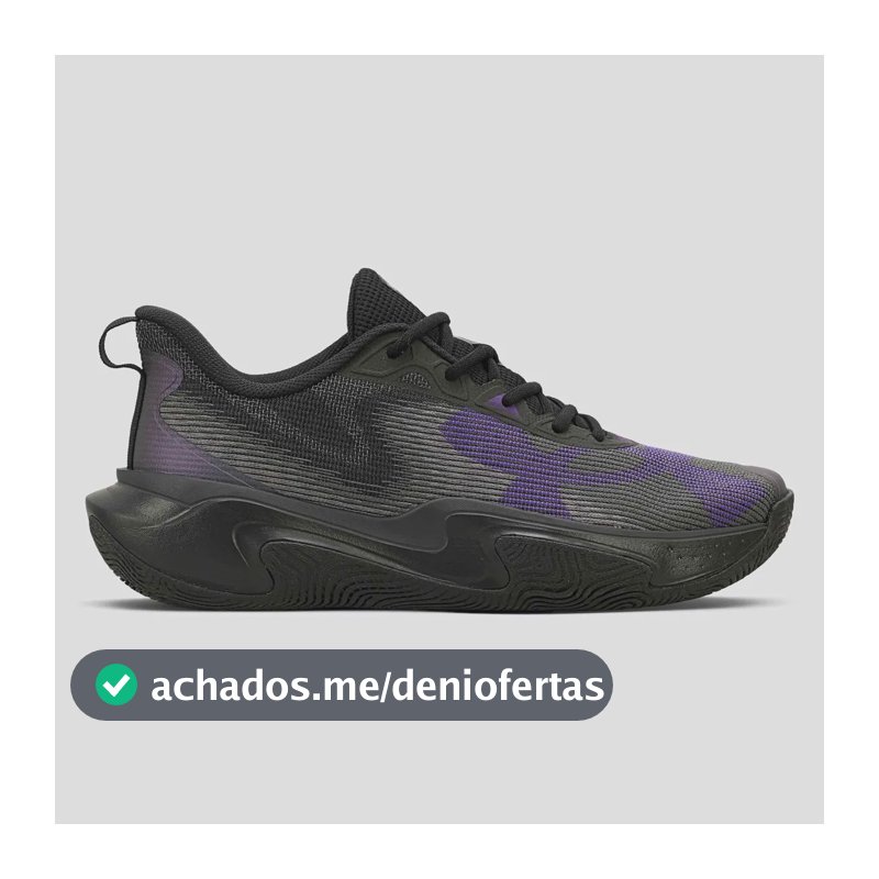 Tênis Masculino Layup Under Armour Preto Liso 38 Br