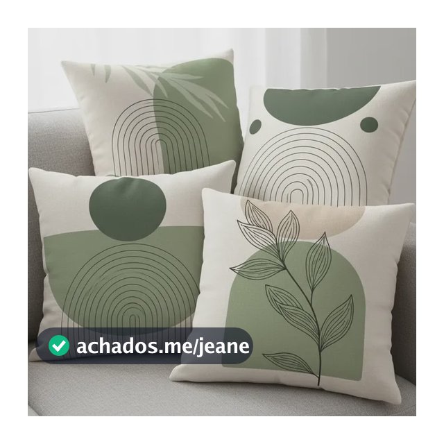 Kit 4 Capas De Almofadas Decorativas Geométricas