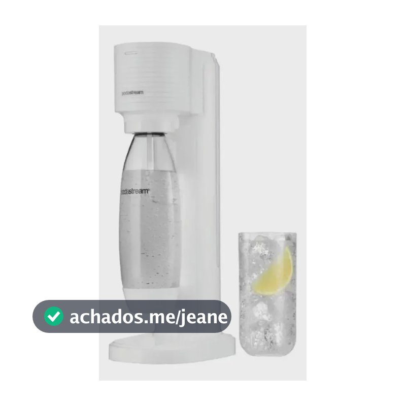 Máquina Gaia Sodastream+Gás Para Gaseificar Água Branco