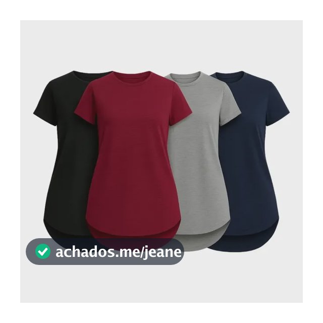 Kit 4 Blusa Dry Fit Feminina Academia Tapa Bumbum Treino