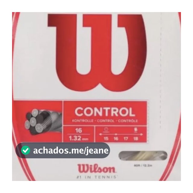Corda Wilson Nxt Control 1,32 Embalagem Com 1 Set Natural