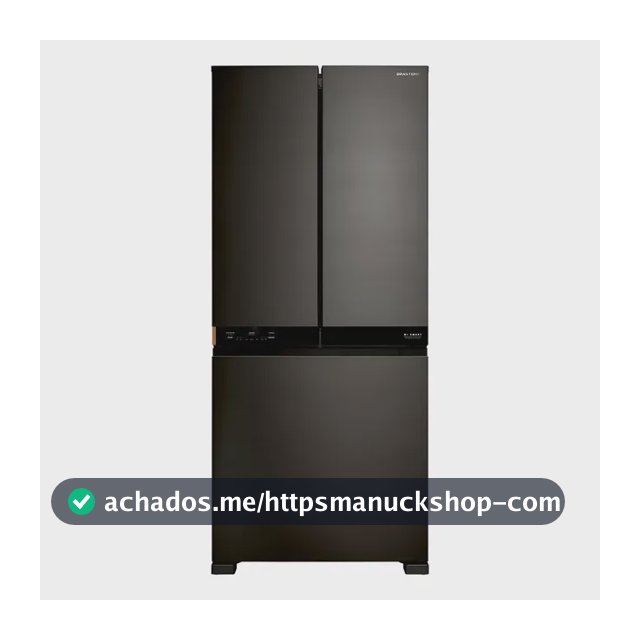 Brastemp Geladeira Inverter 3 Portas French Door Black/inox 110v/220v