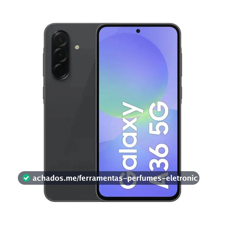 Smartphone Samsung Galaxy A36 5g 128gb 6gb Ram Câmera Tripla De Até 50mp Selfie De 12mp Ip67 Super Amoled 6.7'' Nfc Recursos Ai Android E Segurança Snapdragon - Preto
