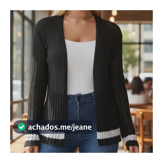 Casaquinho Feminino Canelado Fashion Coringa