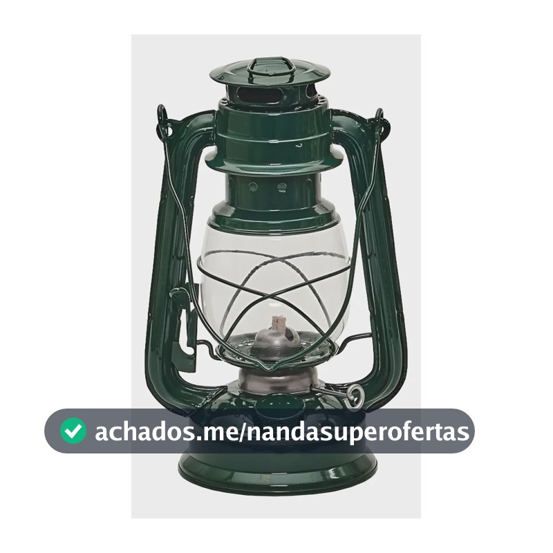 Lampião A Querosene 24cm Lamparina Pequena Luminaria