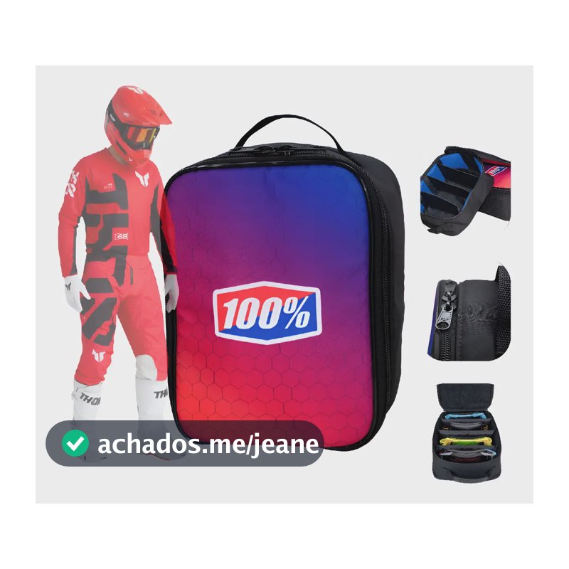 Bolsa Mochila Porta Óculos 100% De Motocross Trilha Case To Acuri /strata /armega