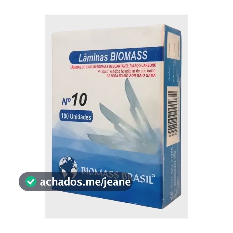 Lamina Bisturi  Nº10 C/100 Dermaplaning Aprovada Anvisa
