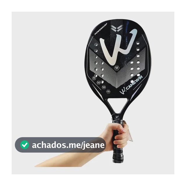 Raquete Beach Tennis Camewin 3k Carbono Profissional Preto 2023