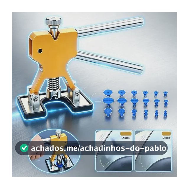 Kit Repuxadeira Martelinho Carro Reparação C/18 Ventosas