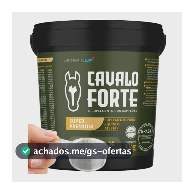 Cavalo Forte Super Premium Equinos Atletas 3kg