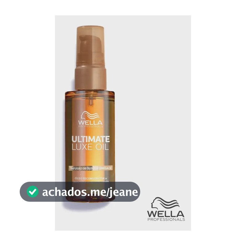 Óleo Wella Professionals Ultimate Luxe Oil 100ml Reconstrução