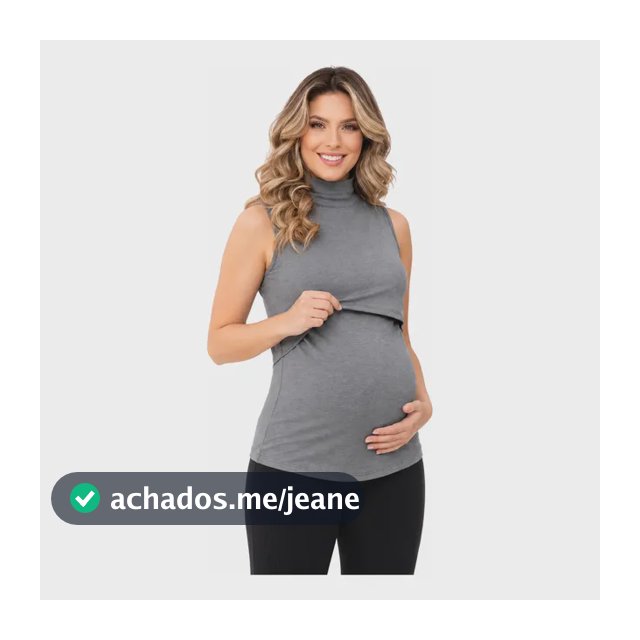 Blusa Regata Gestante Abertura Frontal Prática Amamentação