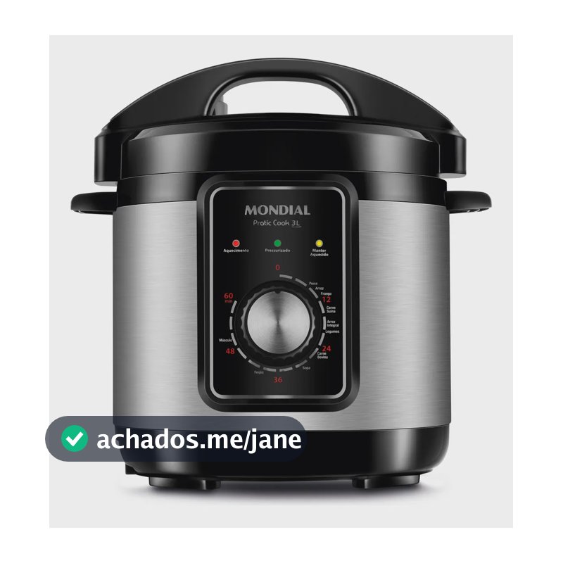Panela de Pressão Elétrica 3L Mondial 700W - PE-47-3L-I