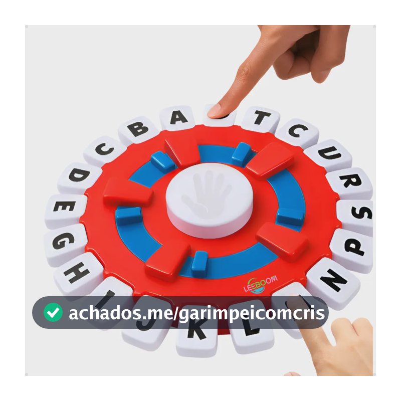Jogo Stop Eletrônico Trava Letras Leeboom Com Temporizador Educativo 10 Segundos Em Português Cor Vermelho