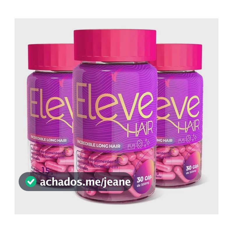 Vitamina Para Cabelo - Eleve Hair - Tratamento 3 Meses