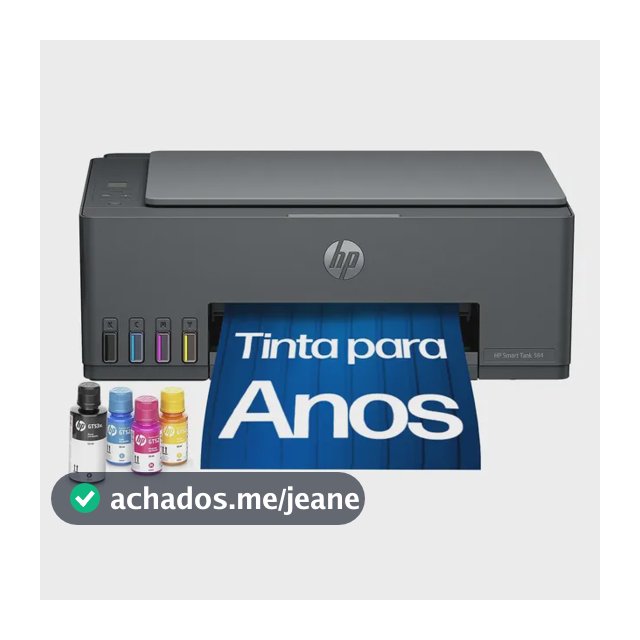 Impressora Multifuncional HP Smart Tank 584 - Preta
