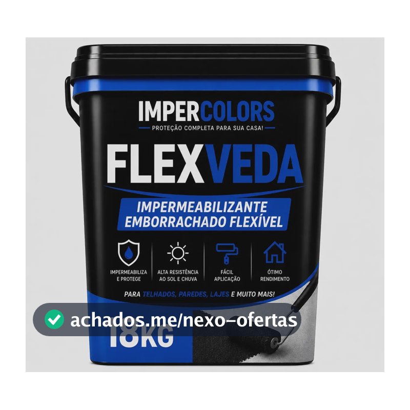 Tinta Emborrachada 18kg Anti Infiltração Protege 100%