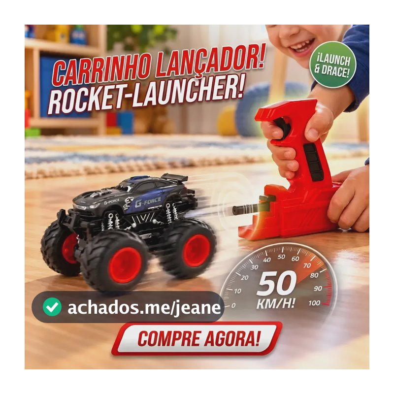 Kit Lançador Carrinho Monster Truck Corrida Infantil Sortido Sortido