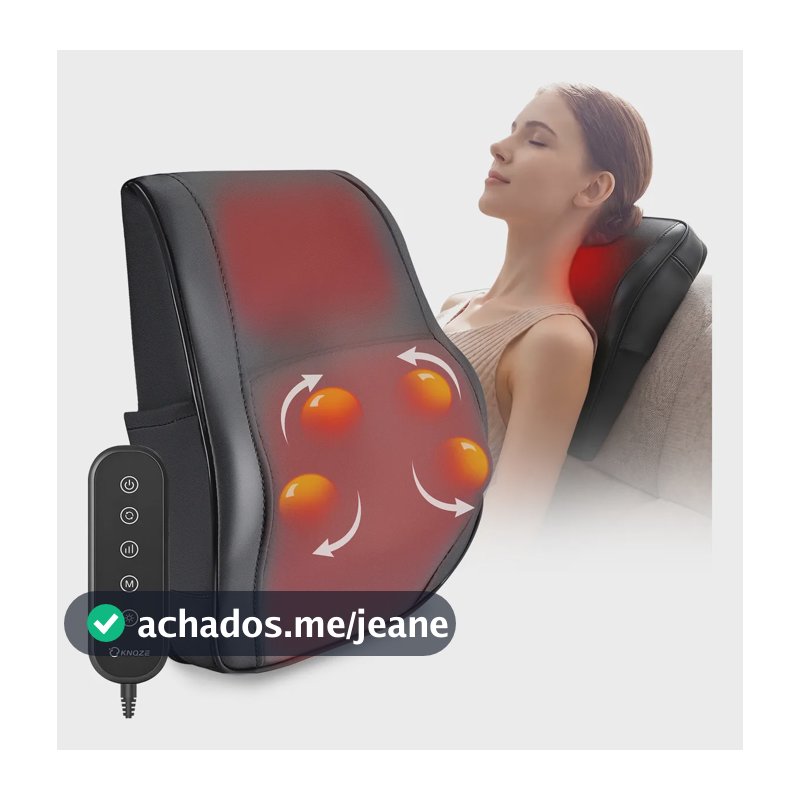 Almofada Massageadora Shiatsu Homedics Com Aquecimento Preto 127/220v