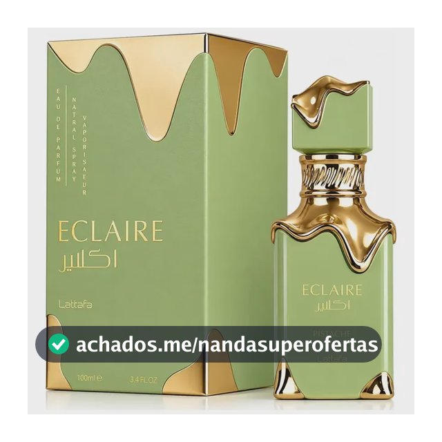 Perfume Árabe Lattafa Eclaire Pistache Eau De Parfum 100ml